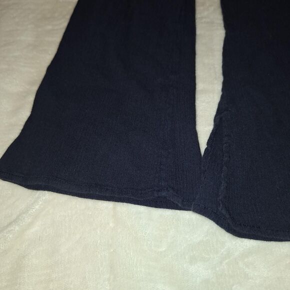 J. Crew Women's Vintage y2k Embroidered Navy Blouse/Beach Cover - Picture 3 of 8